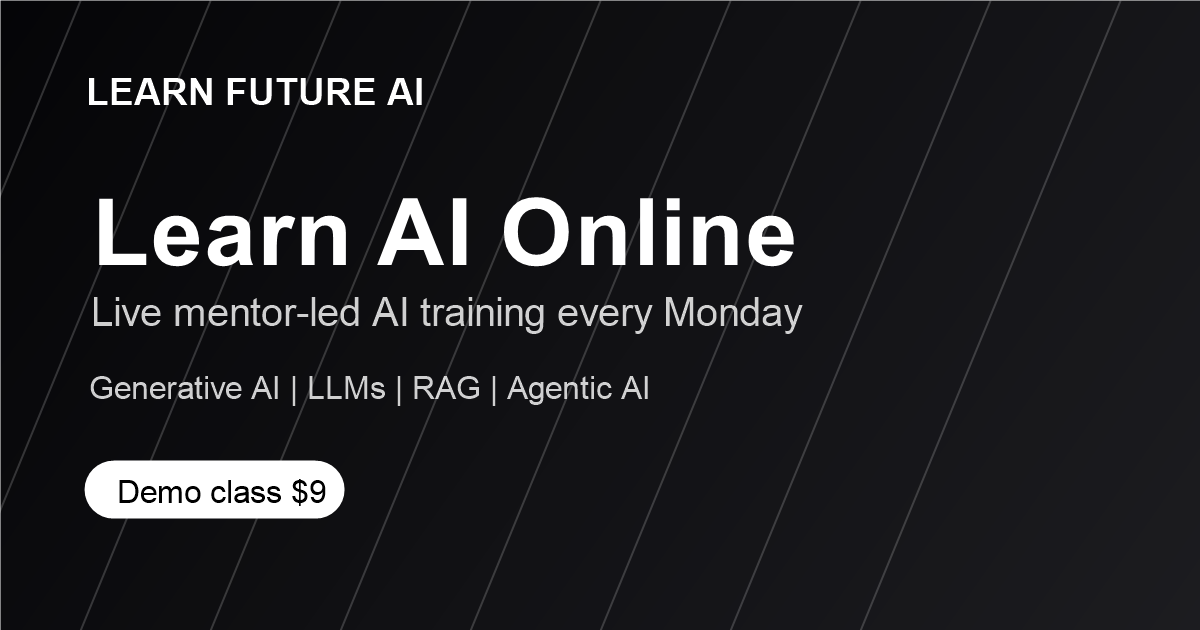 Learn Ai Class LearnFutureAI | Free AI Master Class, 2-Day AI Intensive, 6-Week AI ...